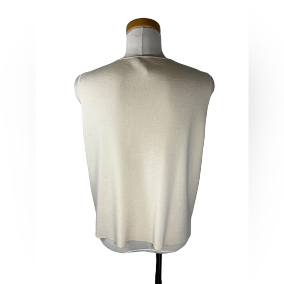 Eileen Fisher Italian Yarn Cream Tank - Picture 4 of 5